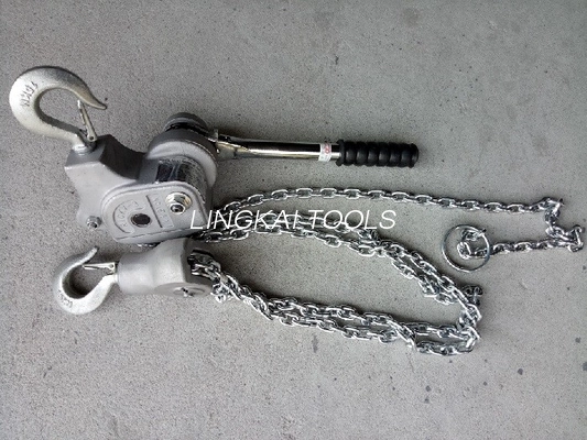 Altura de levantamento de 3 Ton Manual Lever Chain Hoist Aluminum Alloy 1.5m