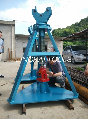 A ereção resistente da torre 50T utiliza ferramentas o suporte do cilindro de Cabel com o Jack hidráulico para liberar o fio