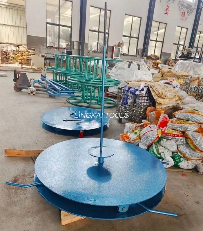 Dispositivo de plataforma giratória que coloca suporte tipo vertical suporte de carretel de fio ferramentas de construção