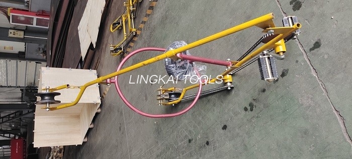 Carrinho de linha aérea de inspeção elétrica para ferramentas de transmissão de carrinho de inspeção de condutor único