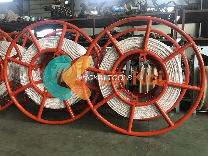 Corda de nylon de 12 costas para puxar condutores ou OPGW na linha de transmissão quente