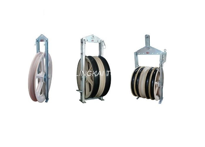 Linha empacotada três do bloco de polia do condutor de SHD que amarra com roda de nylon