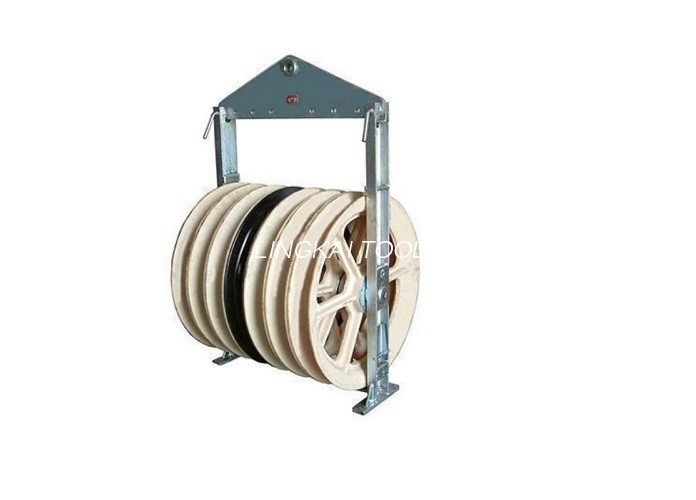 Cinco diâmetro de nylon das rodas 916mm empacotaram a polia do condutor para a linha aérea
