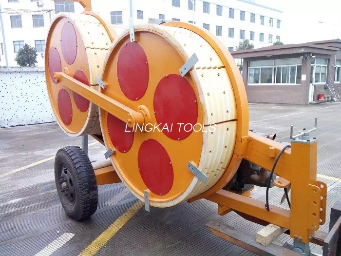 Linha elétrica hidráulica das cordas de fio que amarra o equipamento com a roda de nylon Bull de MC