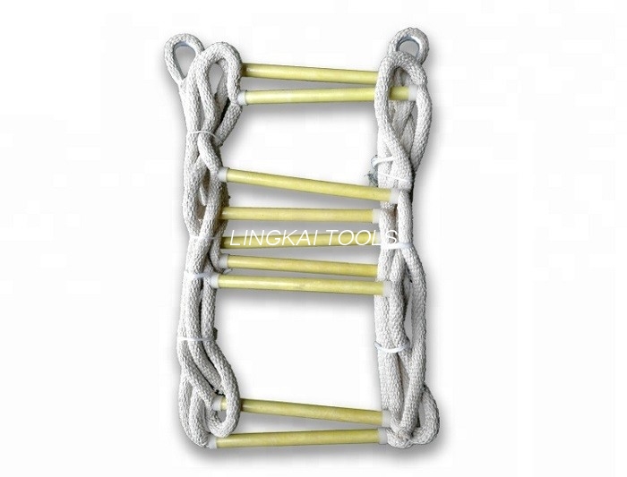 Ferramentas macias da segurança da construção, escada de escalada da corda do escape de emergência do fogo