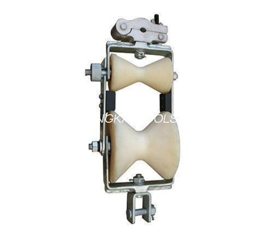 SH2 - O cabo de fibra ótica OPGW1 utiliza ferramentas o material de nylon da polia do dobro do cabo da fibra