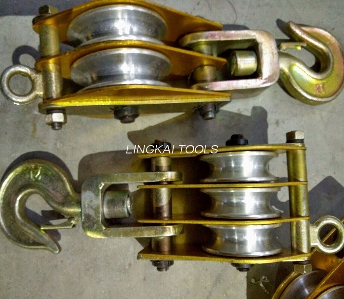 Polia de alumínio de 2 toneladas que hospeda o equipamento/bloco de agarramento de alumínio 2.9KG da roda