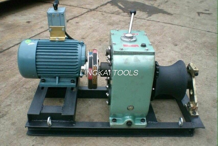 Linha extrator de 3 toneladas do guincho do cabo da ferramenta de construção com 3KW Electromotor