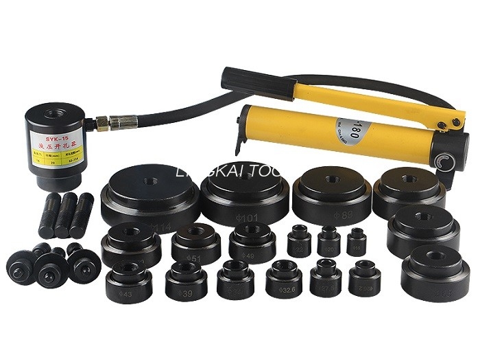 Curso hidráulico modelo 25mm do motorista 100KN do perfurador SYK-8 para o aço suave