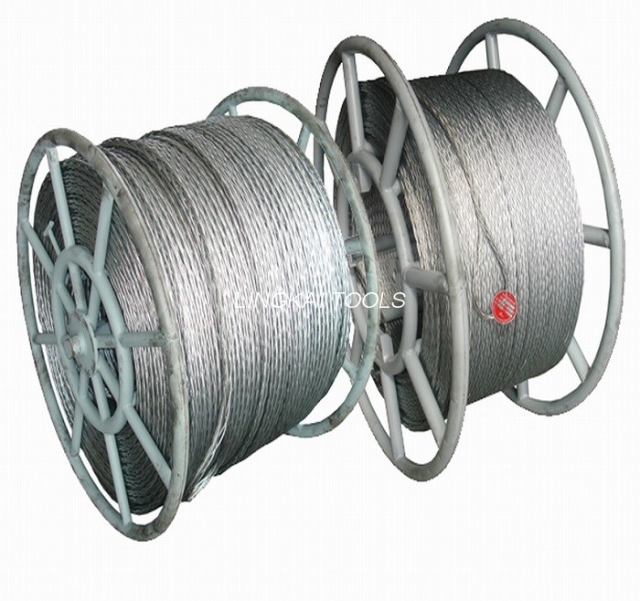 Corda de fio de aço anti-torção de 16 mm para dois condutores agrupados que amarram ferramentas de linha aérea