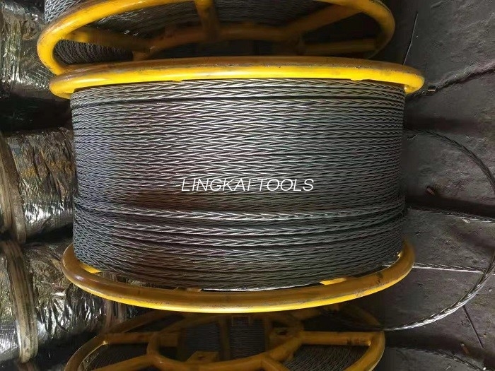 corda de fio de aço da anti torção de 22mm para amarração empacotada de quatro condutores