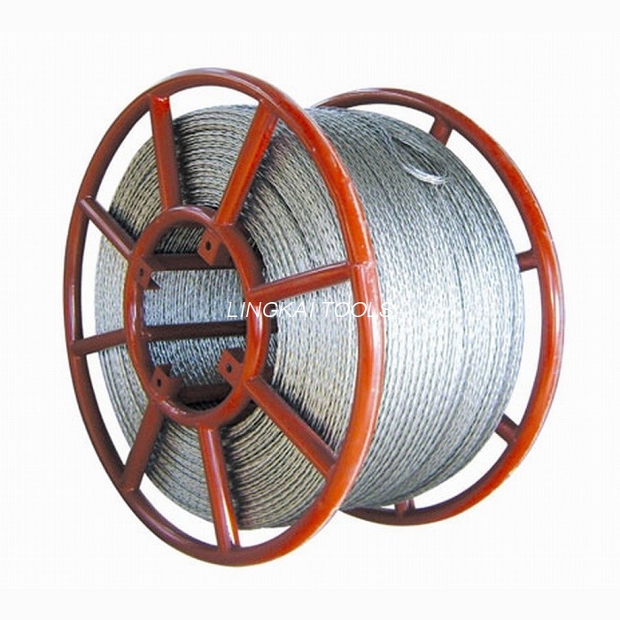 corda de fio de aço trançada anti torção de 26mm para amarrar a linha de transmissão de 800 quilovolts