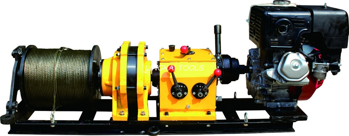 Guincho 50 KN do motor de gás da ereção da torre para a construção da linha elétrica