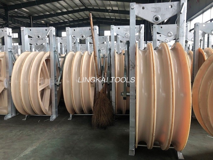 Rodas de grande diâmetro de 916 mm de diâmetro roldanas Blocos de cordas do condutor de arame pacote