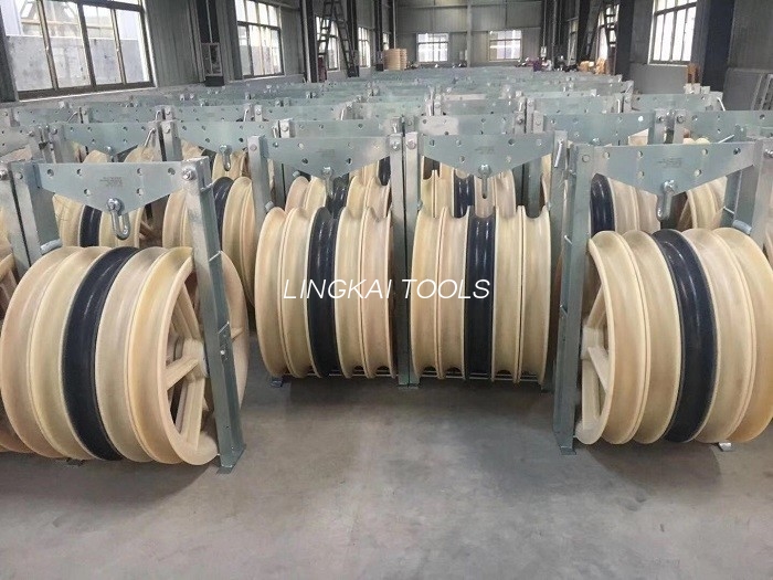 Polia de nylon personalizada da polia 1-3 do bloco de polia do cabo com 1160 milímetros de diâmetro